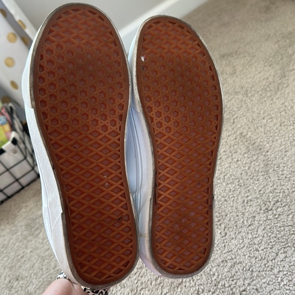 Women’s white leather Vans sneakers - Picture 5 of 5